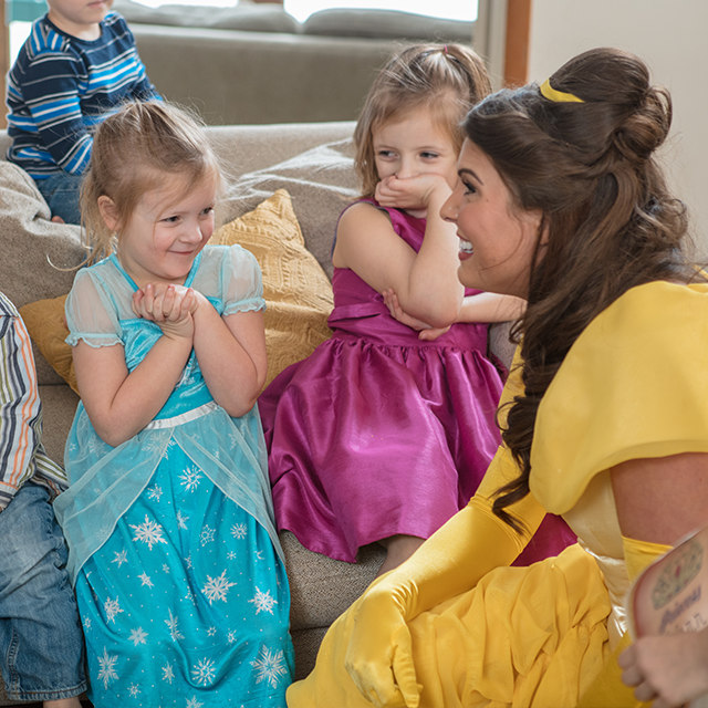 Belle can make your little princess feel special with the help of The Princess Party Co.